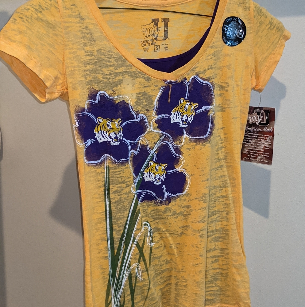 MY U LSU FLOWER TEE
